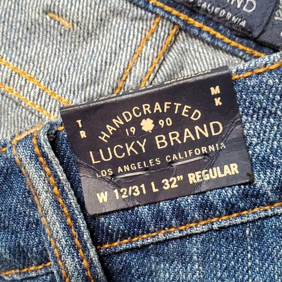 Lucky Brand Womens 12/31 NWT Sienna Tomboy Straight Leg Jean Distressed Blue - Picture 9 of 12